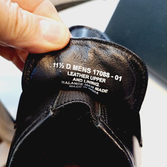 Men's Florsheim, Riva Poly Slip-On 17088-01 Black Leather 11 1/2 D - Picture 7 of 15